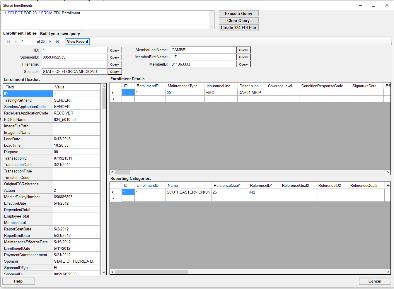 Enrollment-Master-Create-Browsing-Exported-Data